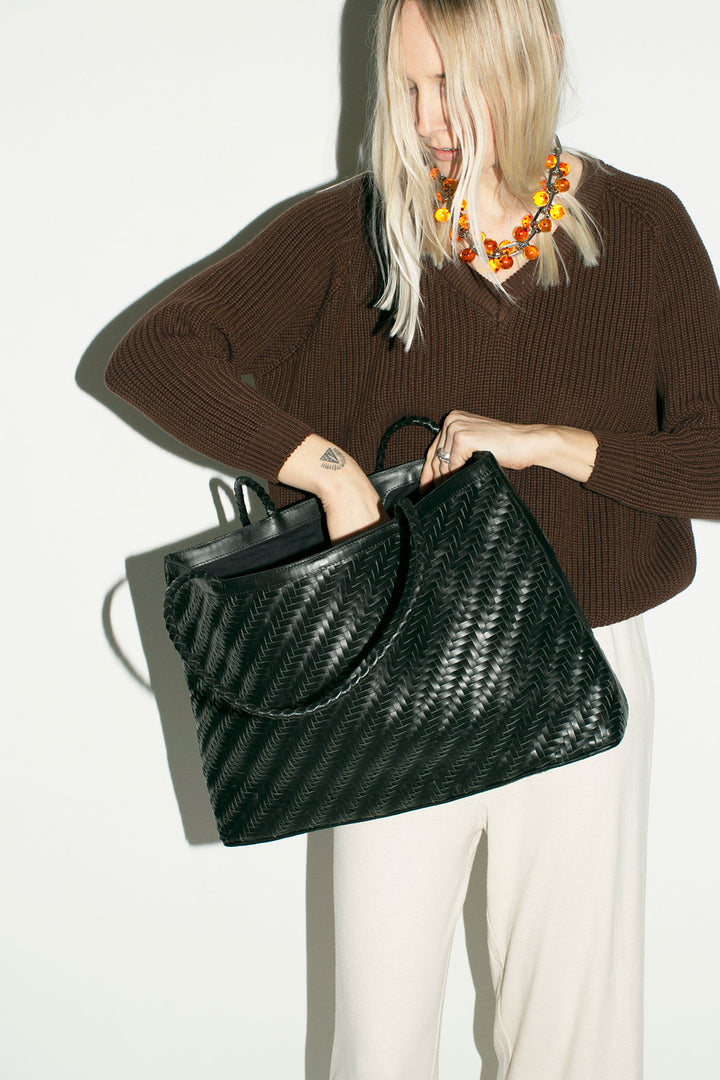 Bembien - Black Woven Gabrielle Bag – BONA DRAG