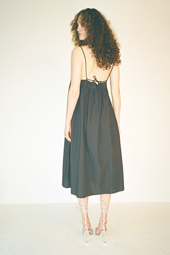 Black Crane Black Strap Dress BONA DRAG