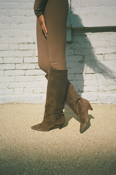 Brown Suede Sandy Boot