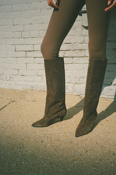 Brown Suede Sandy Boot