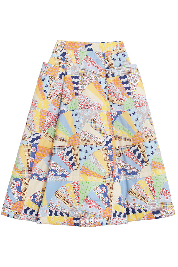Exclusive Fan Cheater Print Pocket Skirt
