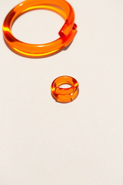 Orange Wrap Ring