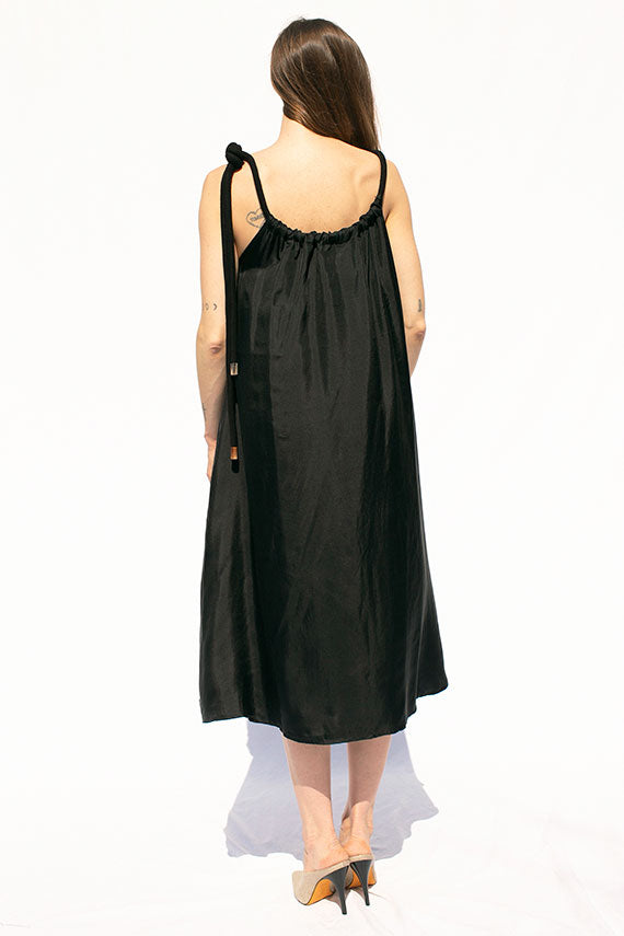 Black Silk Tana Dress