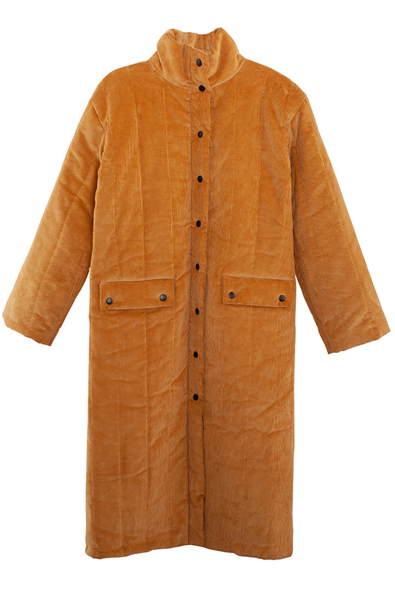 Ginger Corduroy Puffer Coat