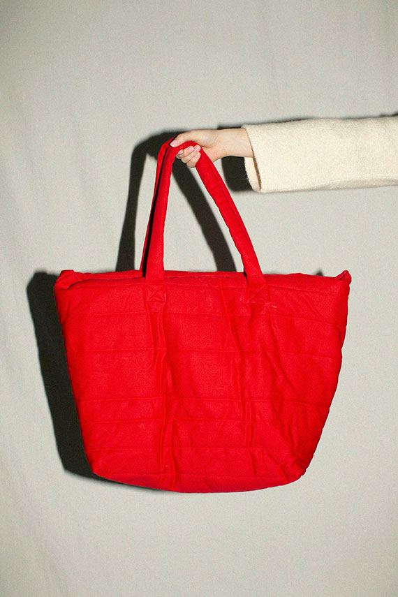 Red Puff Bag