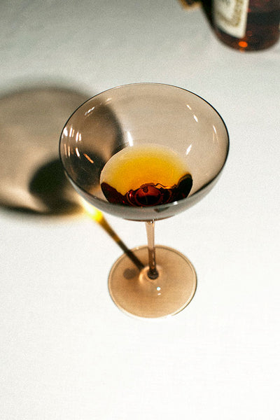 Smoke Martini Glass
