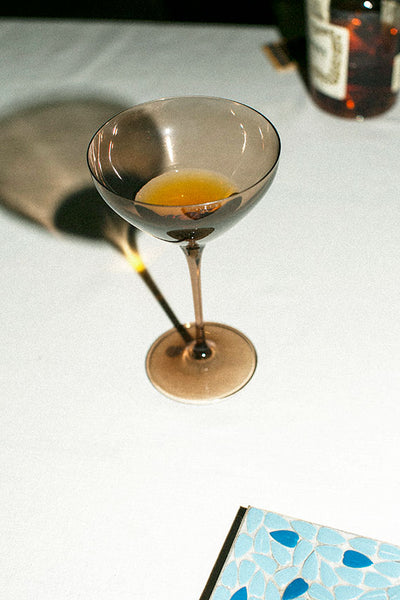 Smoke Martini Glass