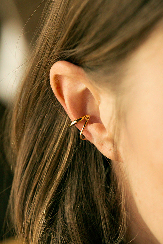 Bronze Mini Double Ear Cuff