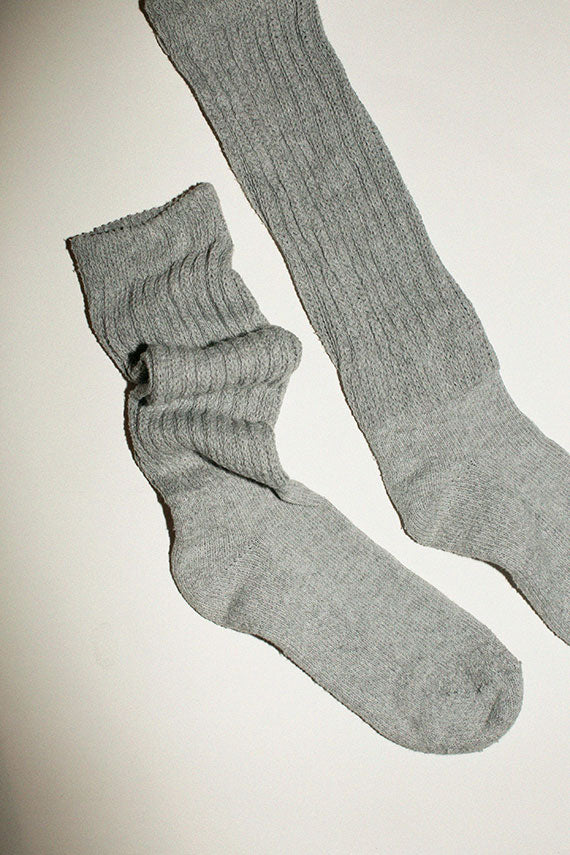 Grey wool Socks T927