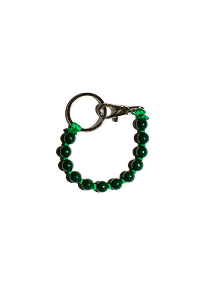 Dark Green Perlen Short Keyholder