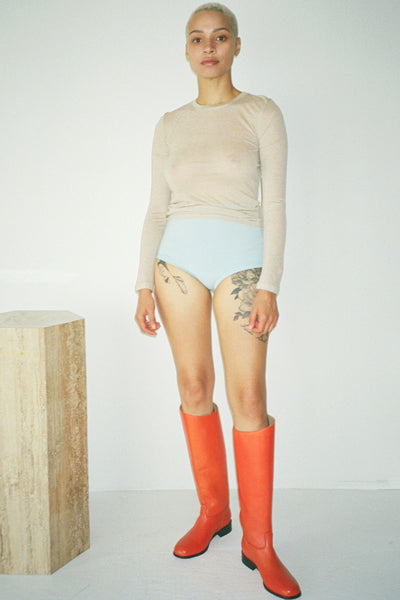 maryam nassir zadeh boots styled with ARQ undies