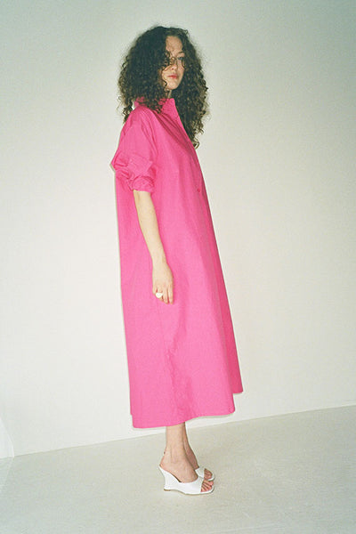 Fuchsia Techno Shirt Dress