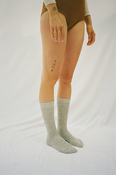 Silver Tall Socks