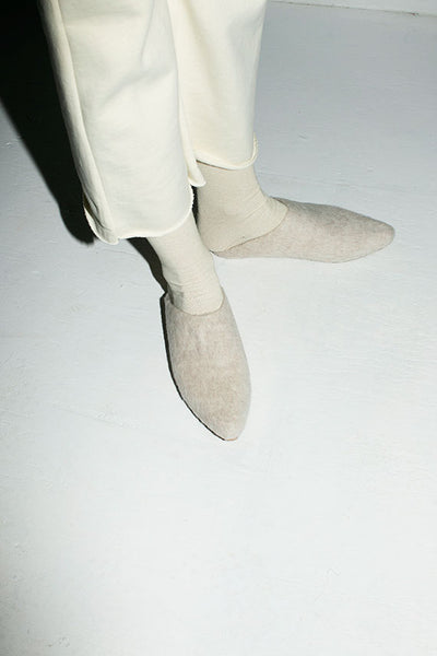 White Tall Sock