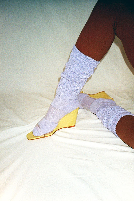 Lavender Slouch Socks