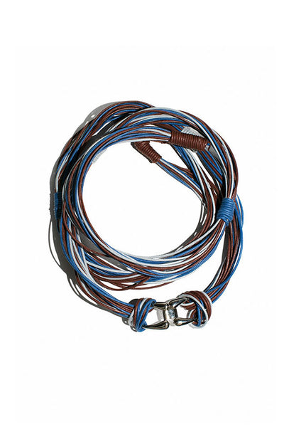 MNZ leather corded belt