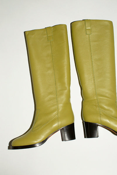 knee high leather boots by Maryam Nassir Zadeh