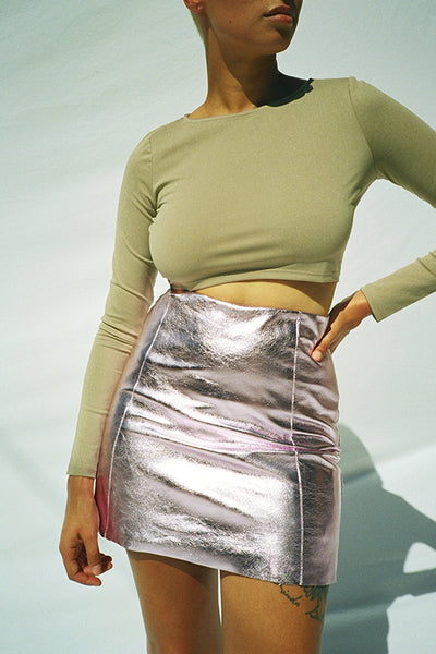 Maryam Nassir Zadeh Cleo crop top and Aura torres mini skirt