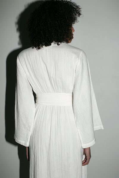 White Blair Wrap Dress