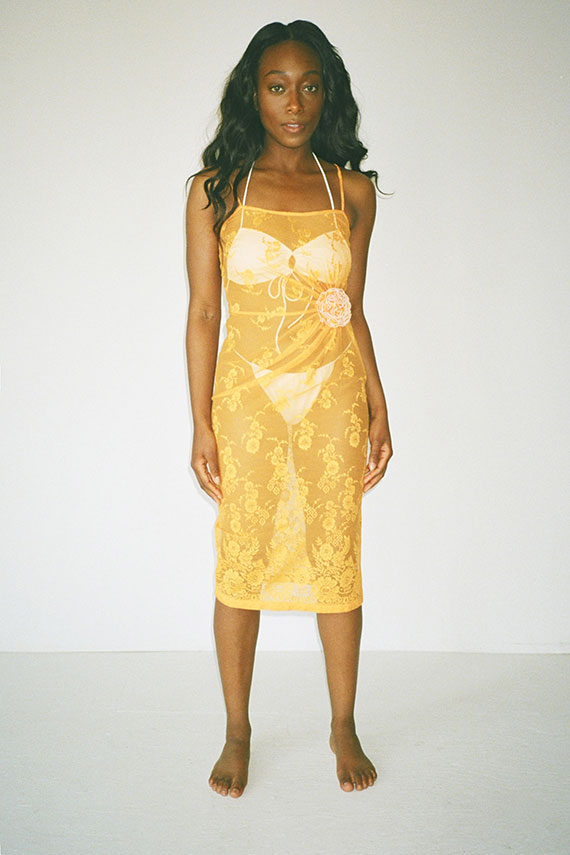 SALE 30% OFF - Maryam Nassir Zadeh - Solar Lace Fervor Dress  