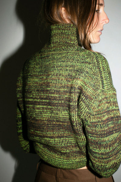 Green Melange Freddie Sweater