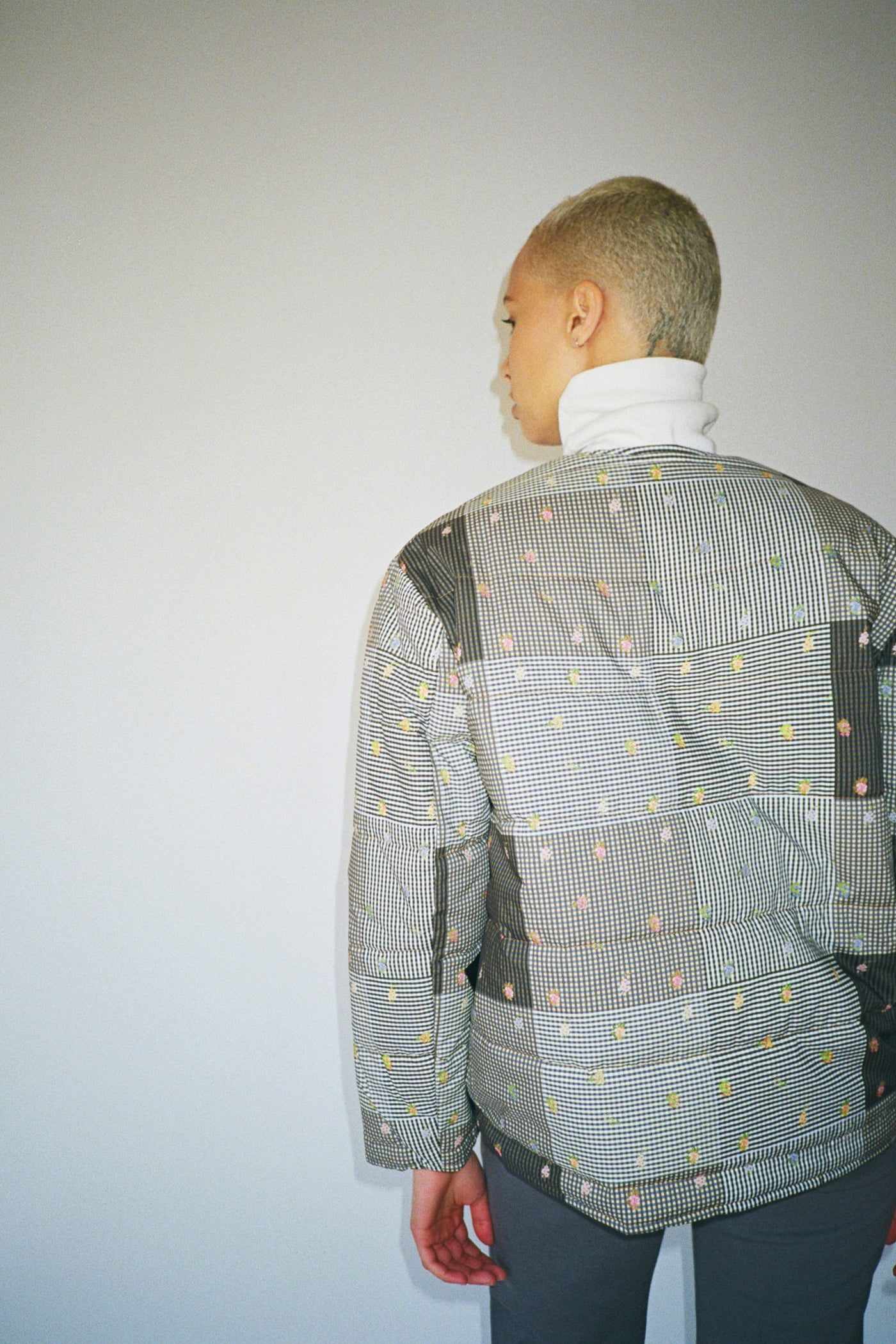 Reversible Lilac Patchwork Quilted Glen Jacket
