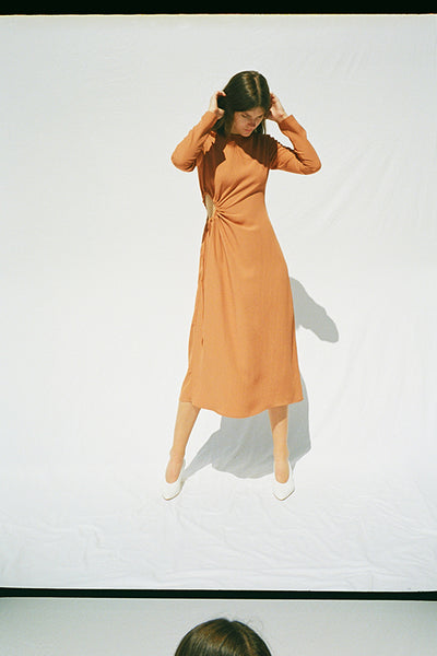 Paprika Side Cutout Dress