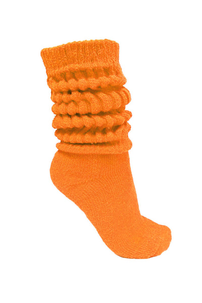 Orange Slouch Socks
