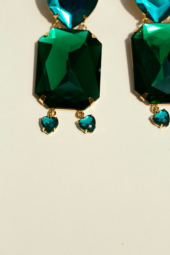Emerald & Turquoise Carmen Earrings