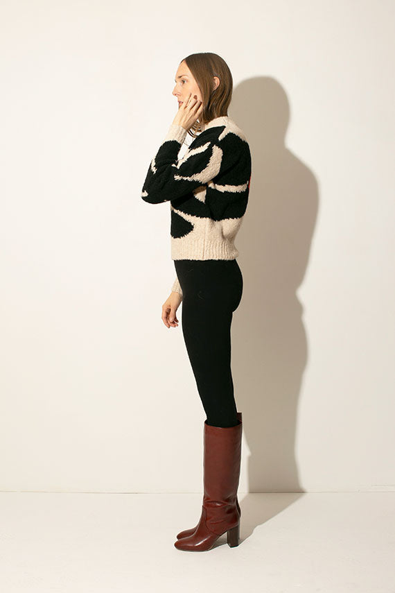 SALE 20% OFF - Paloma Wool - Black Flower Hana Sweater – BONA DRAG