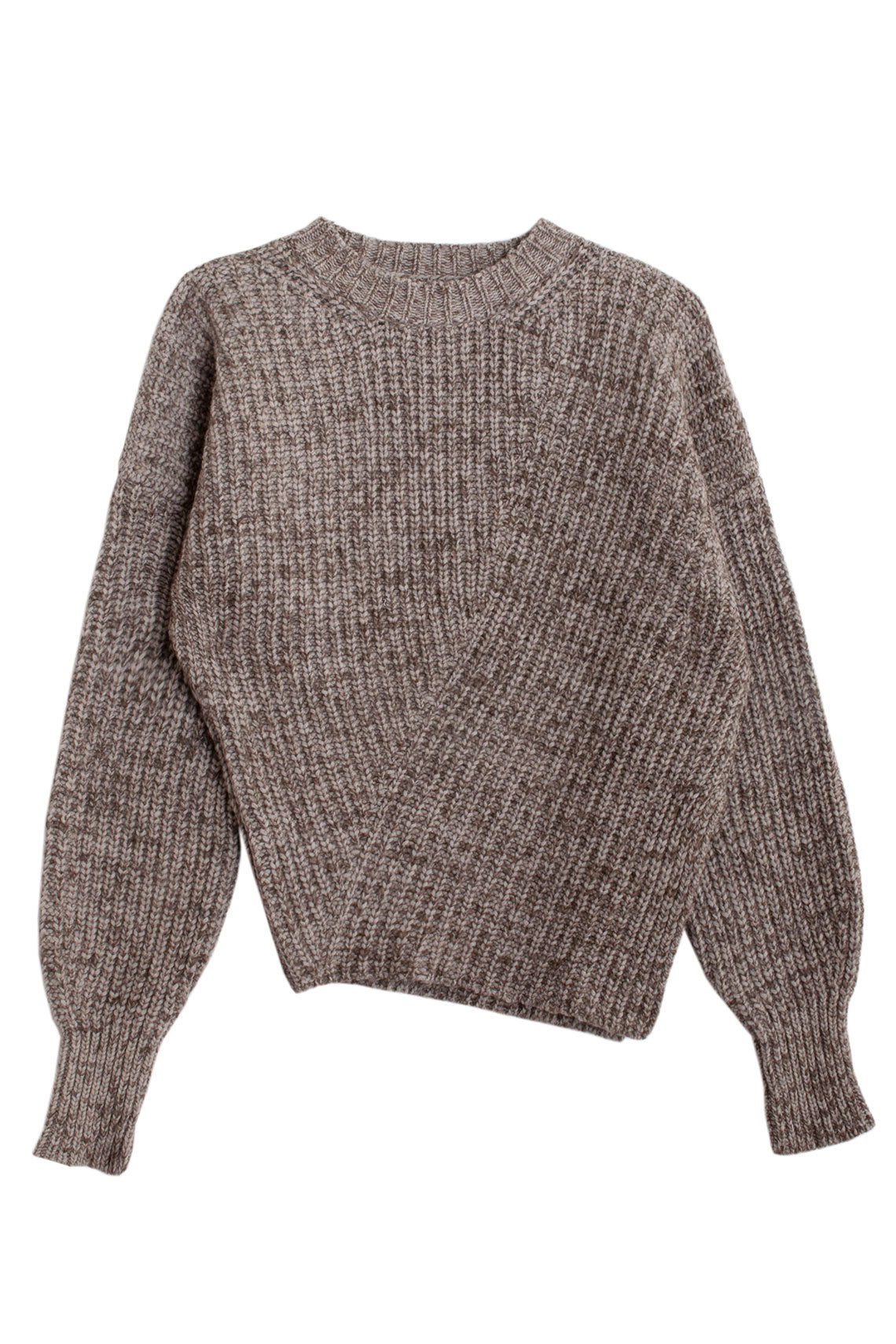 Brown Melange Diago Sweater