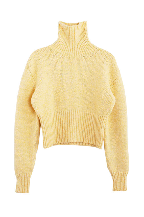 SALE 50% OFF Paloma Wool - Pastel Yellow Sofia Turtleneck Sweater