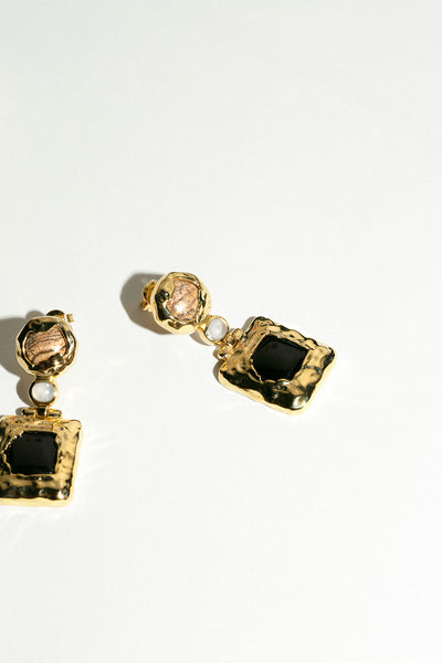 Jasper & Obsidian Arden Earrings