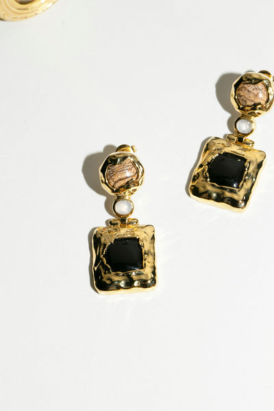 Jasper & Obsidian Arden Earrings