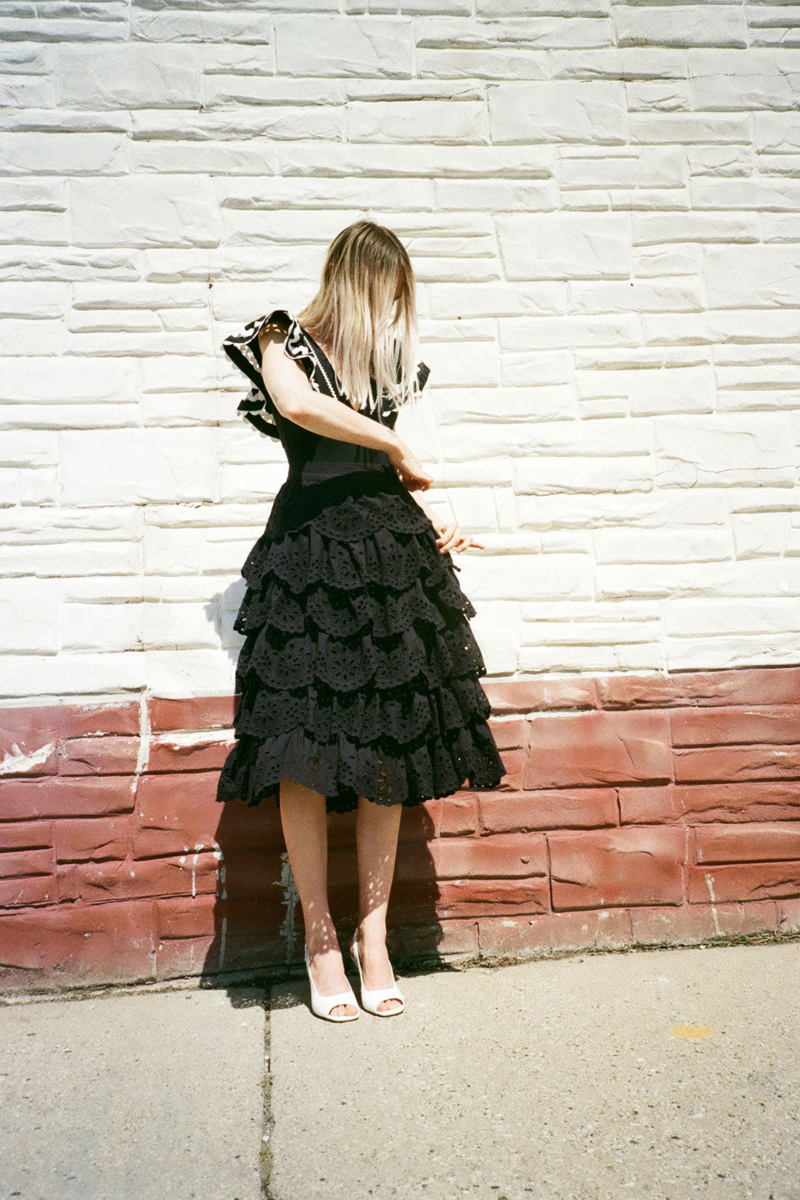 Black Tiered Tali Skirt