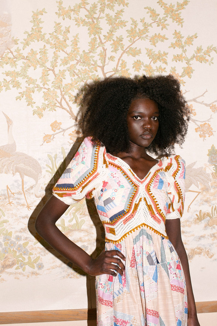 SALE 45% OFF - SEA NY - Quin Patchwork Dress – BONA DRAG