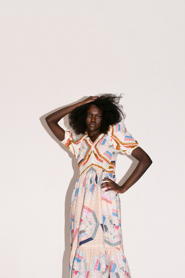 SALE 45% OFF - SEA NY - Quin Patchwork Dress – BONA DRAG