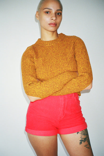 Sharp Orange Talena Sweater