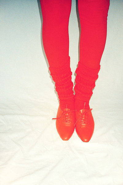 Red Leather Oxford