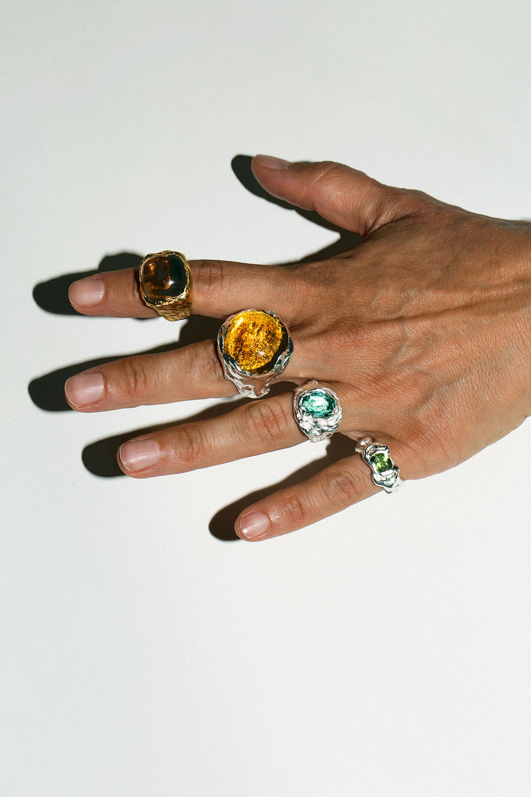 Simuero - Silver with Orange Atolon Ring – BONA DRAG