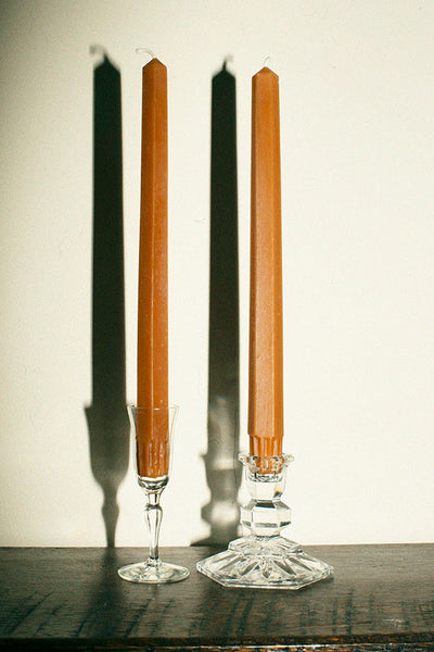 Camel 10" Hex Taper Candles