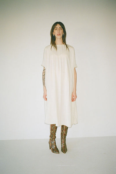 Lauren manoogian - White Gather Dress