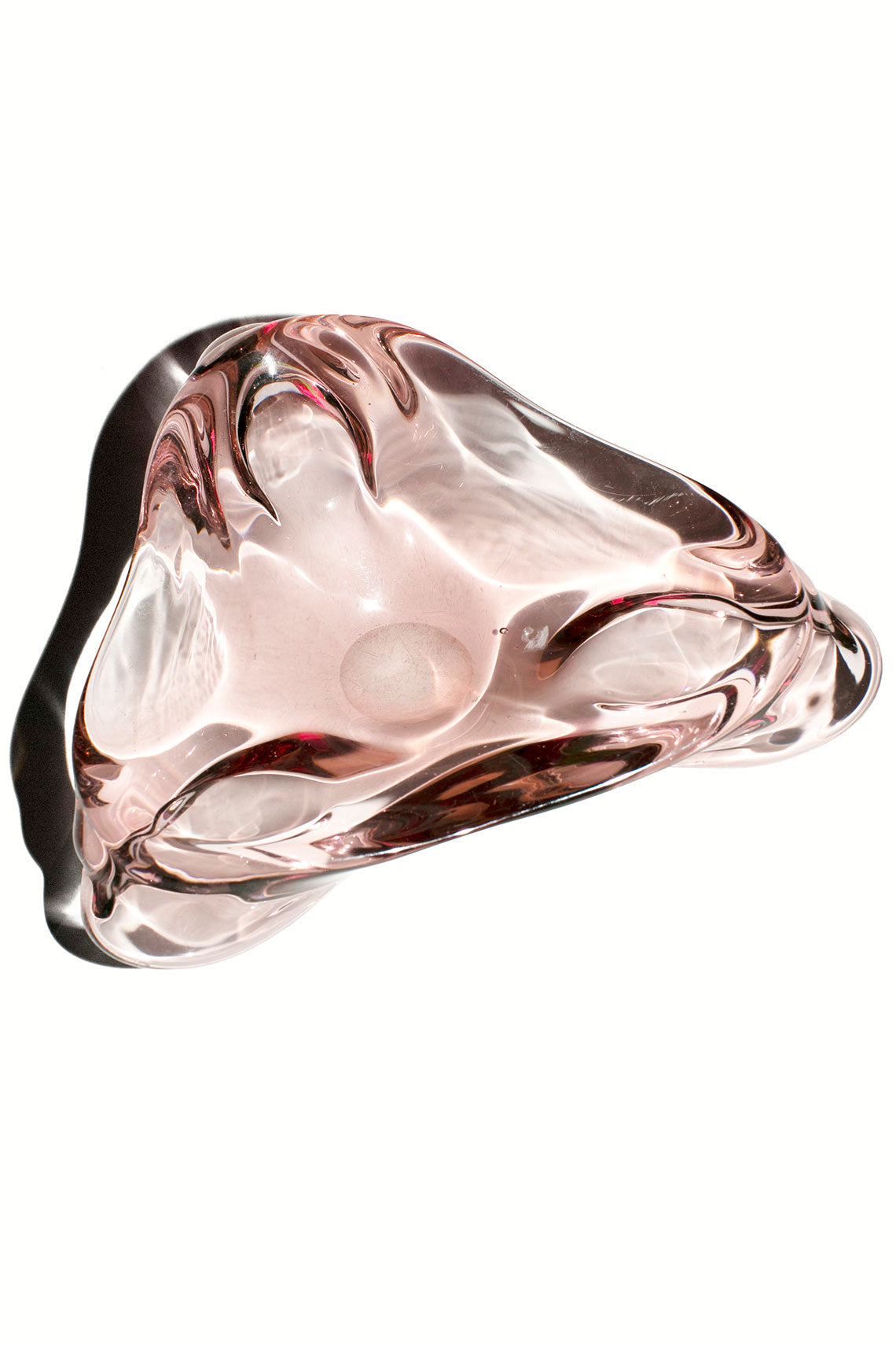 Vintage Pink Murano Glass Pink Dish/Ashtray