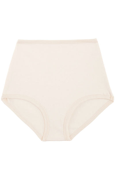 high rise panty in a natural cotton blend. Made in the USA