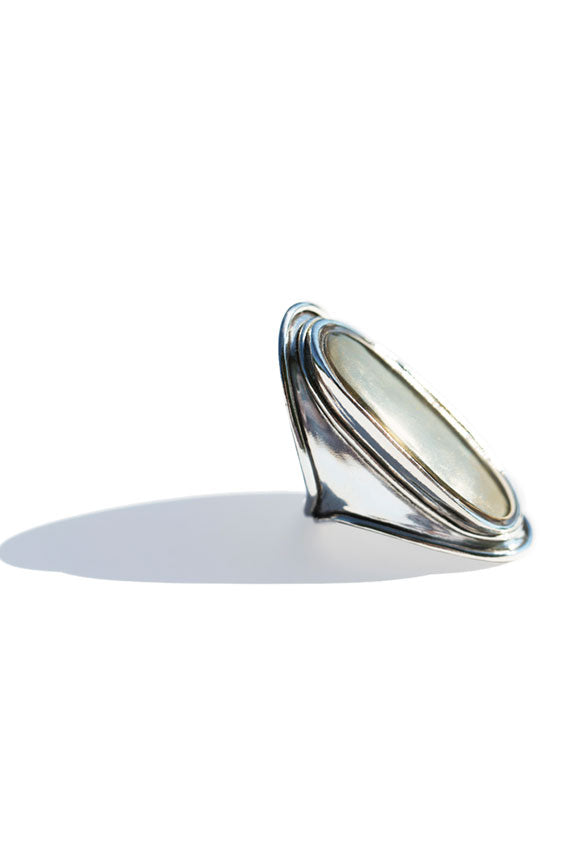 Silver Two Tone Mood Ring