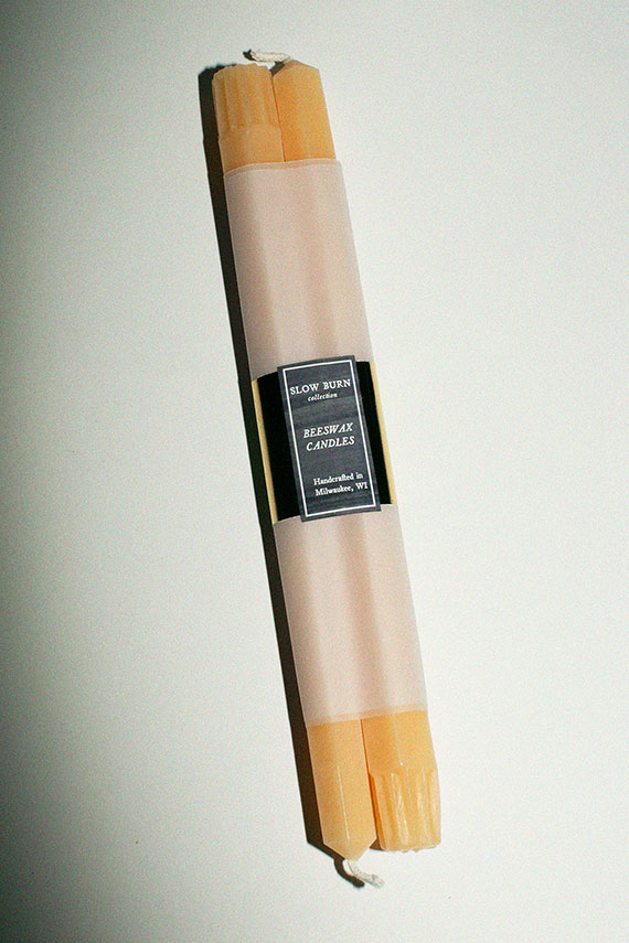 Tangerine 10" Hex Taper Candles